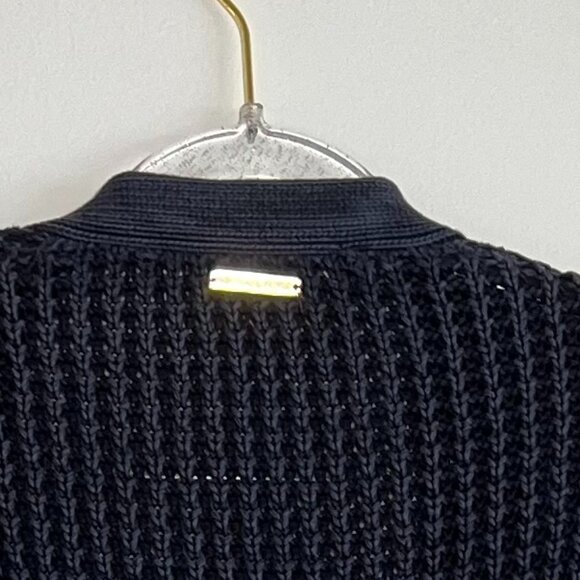 Michael Kors Women's Cotton Knit Cardigan, Blue, Open Front, Size Small - Picture 4 of 7